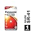 Produktbild Panasonic SR41 Silberoxid Knopfzelle für Uhren, Taschenrechner, Spielzeug, medizinische und andere kleine Geräte mit hohem Energiebedarf, Typ SR41, 1.55V, 1 Stück