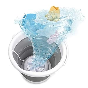 Taiso Mini-wasmachine, opvouwbare wasbak, draagbare ultrasone turbine, wasmachine met USB-aansluiting, reiswoningen, slaapzalen, sokken, ondergoed