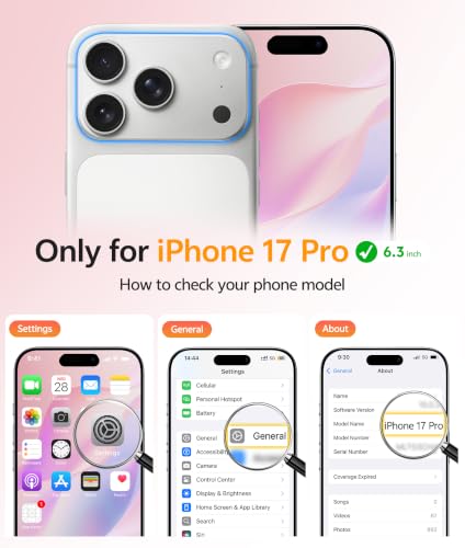 Image of FNTCASE for iPhone 17 Pro Case: [Compatible with Magsafe] Translucent Matte Cases with [Full Camera Protection] [Screen Protector] Military Grade Shockproof Protective Phone Cover - Light Pink