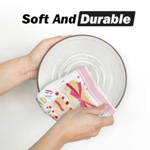 Artoid Mode DISHTOWEL-BIRTHDAY-4075-2PC-001 Cake Balloons Happy Birthday Kitchen Towels Dish Towels thumb #4