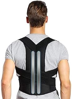 Back Brace Posture Corrector, Shoulder Lumbar Waist Support Belt with Adjustable Wide Straps, for Upper Back Pain Relief, Improve Sitting and Standing Poor Posture, XXL Size