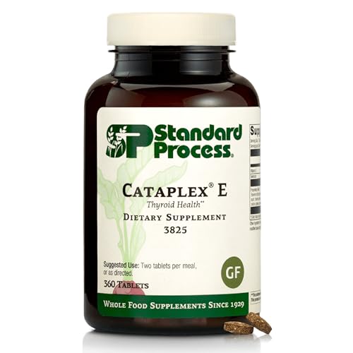 Standard Process Cataplex E Thyroid Health Dietary Supplement - Gluten-Free, Non-Dairy & Non-Soy - Endocrine Gland Health Support - 360 Tablets