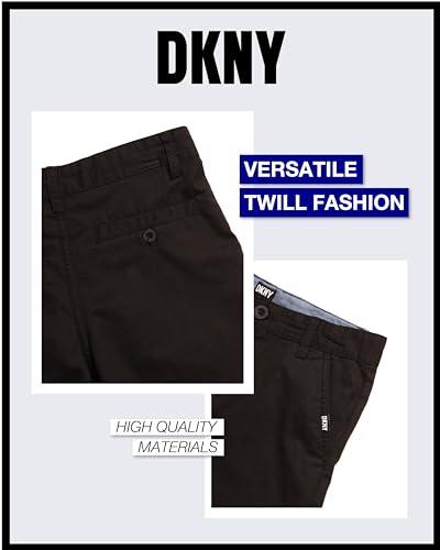 Dkny Boys' Shorts - Classic Fit Flat Front Twill Chino Shorts thumb #4