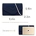 Milisente Evening Bag for Women, Suede Envelope Evening Purses Crossbody Shoulder Clutch Bag (Navy)