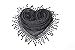Cindy & Wendy Lightweight Triangle Floral Fashion Lace Fringe Scarf Wrap for Women (SSLS-Charcoal)
