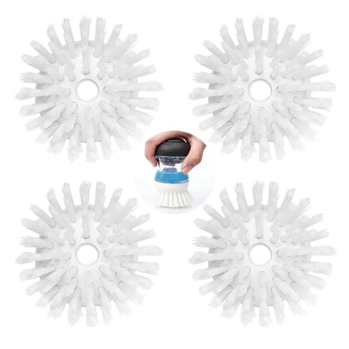 MiUWUU Scrub Brush 4 Pack for OXO Soap Dispenser & Dish Brush