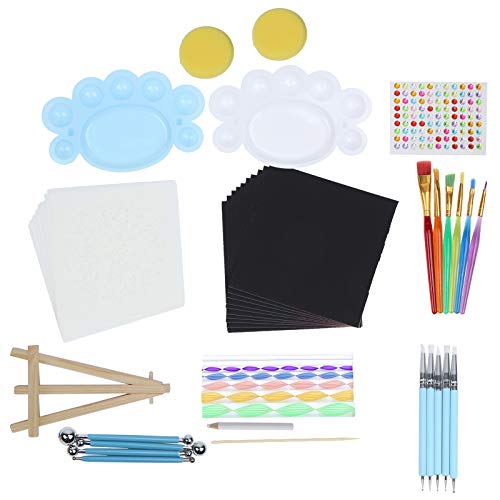 Outils de Pointage de Mandala Chiyyak 58 Pièces : Matériaux Durables pour Artistes et Passionnés