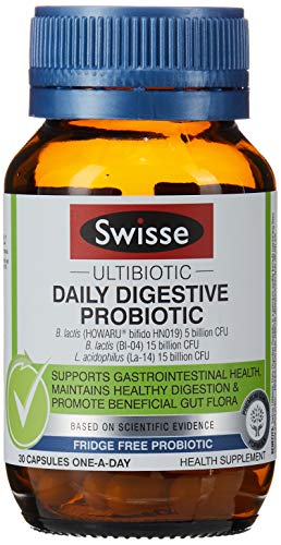 Swisse Ultibiotics Daily Digestive Probiotic 30 Caps 1 grams