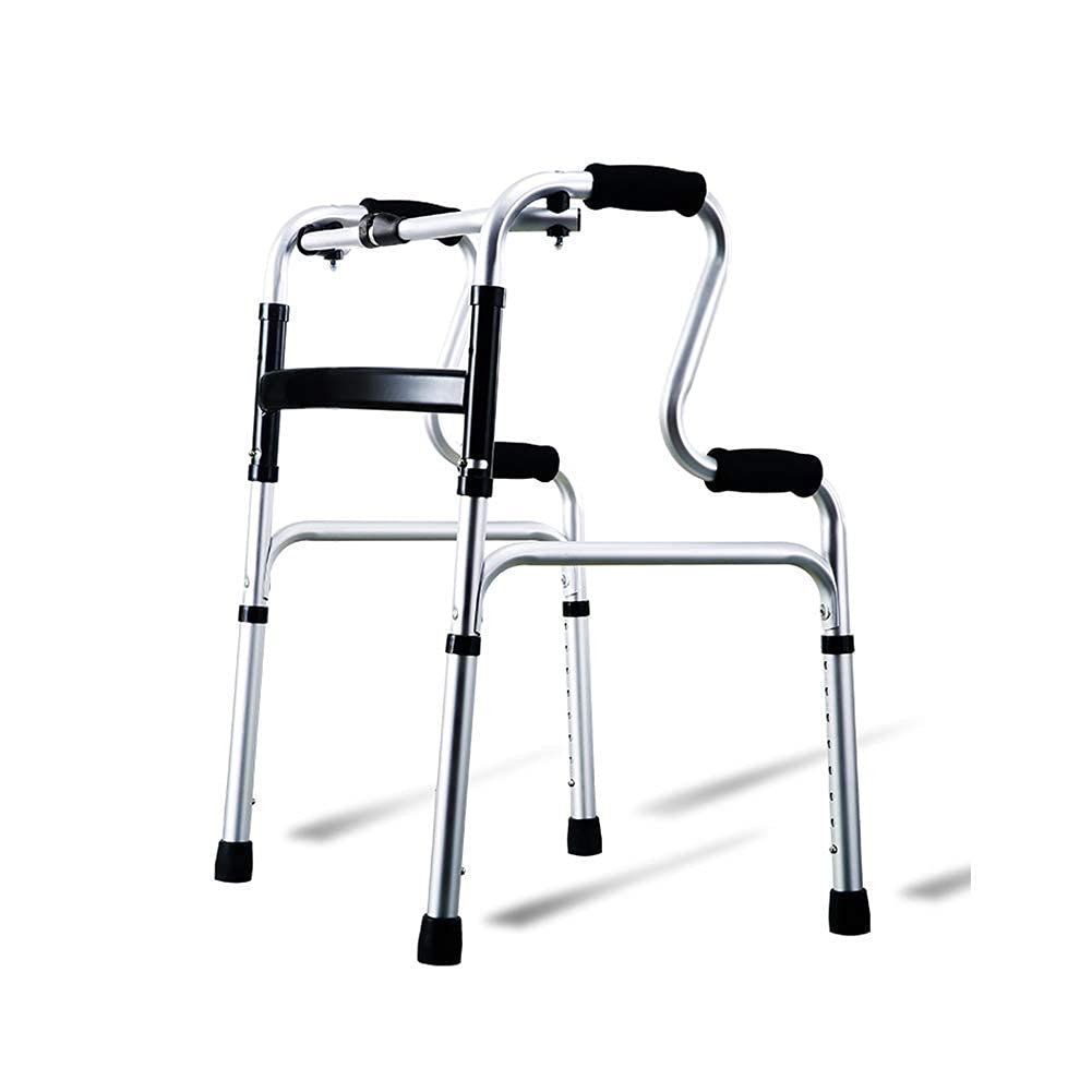 składany chodzik,Składane pomoce do poruszania się na kółkach, chodzik dla osób w podeszłym wieku składany lekki aluminiowy rollator trening kończyn dolnych pomocnicza pomoc medyczna