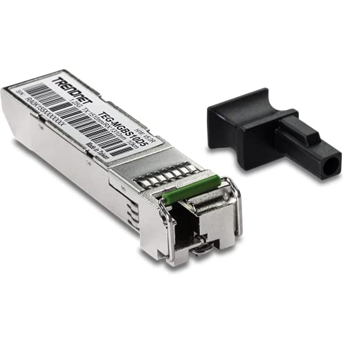 Module LC monomode TRENDnet TEG-MGBS10D5 SFP 1000 Mbps pour réseau fibre stable