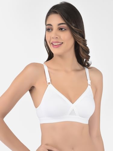 Image of Softline Women's Cotton Rich Wire-Free Non-Padded Balconette Bra Combo | Seamless, Breathable & Soft Fabric | Full Coverage & Everyday Comfort (Pack of 2)