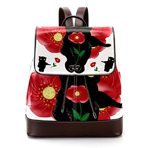 Sac à dos ordinateur portable femme en cuir PU tendance, parfait pour le bureau et l'université