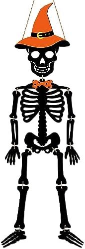 41IwV0txyjL._AC_ Skeleton Halloween Door Hanger Skull Wooden Sign Halloween Skeleton Decorations Door Hanger Sign Rustic Halloween Front Door Hanger for Scary Halloween Front Door Wall Decorations