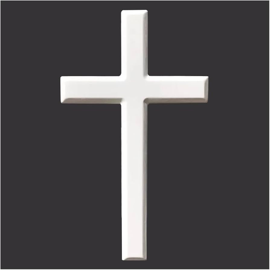 Amazon.co.jp: YUYAKESHI 壁掛け 十字架 木製 白 十字 イエス