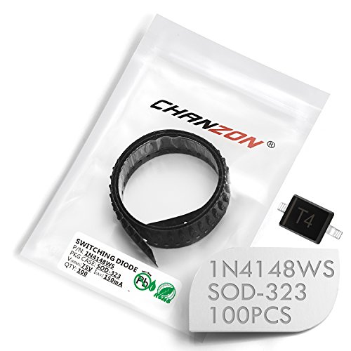 Produktbild von Chanzon 1N4148WS SMD-Diode – 100 Stück, 150mA 75V, SOD-323 – Schnellschaltdiode, Markierung T4