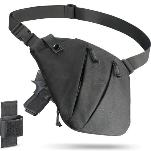 WYNEX Tactical Crossbody Sling Bag, Concealed Carry Bag for Men Women,Anti Theft Crossbody Bags, CCW Bags EDC Carry