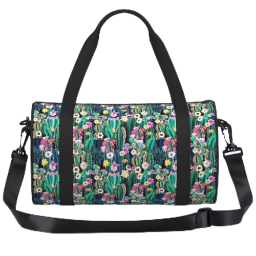 Mochila deportiva unisex con diseño de cactus para vacaciones y deporte