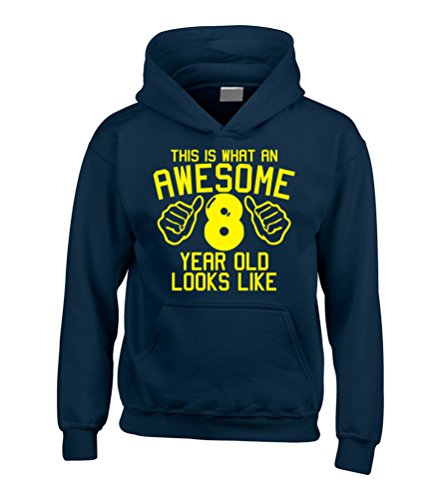 Sweat bleu garçon personnalisé pour afficher sa fierté à 8 ans