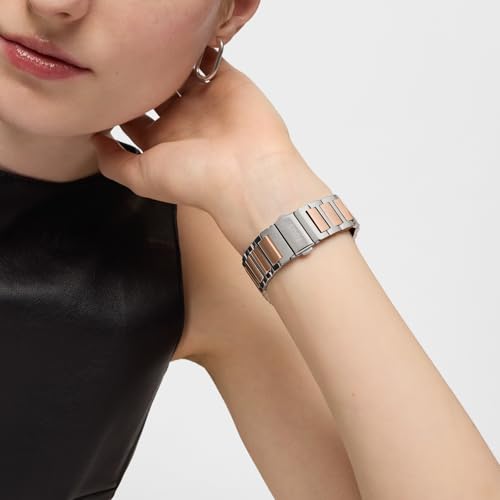 Smartwatch B-Connect NW SS/IPRG ZRC digital con brazalete de acero y conexión Bluetooth 5