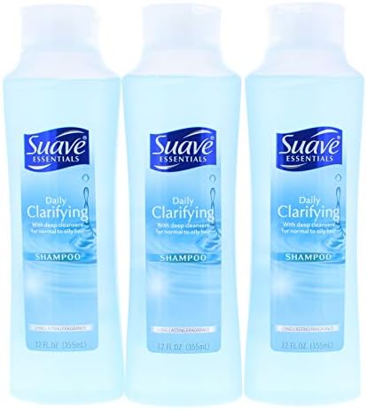 Suave Naturals Daily Clarifying Shampoo 12 oz (Pack of 3)
