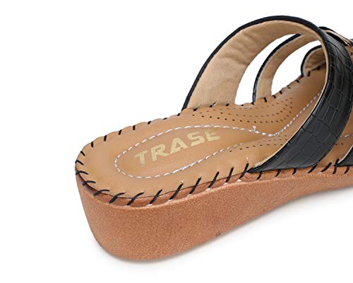 Image of TRASE Women's Flip-Flops & Slippers | Doctor Ortho Comfortable Chappal for Women & Girls | Light weight, Soft Footbed, Comfortable & Stylish | Diabetic & Orthopedic Footwear, Good for Knee & Foot Pain