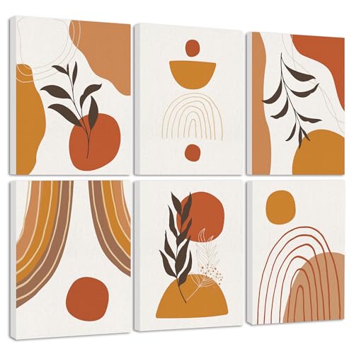 Drsoum Boho Framed Wall Art Minimalist Geometric Abstract Boho Room