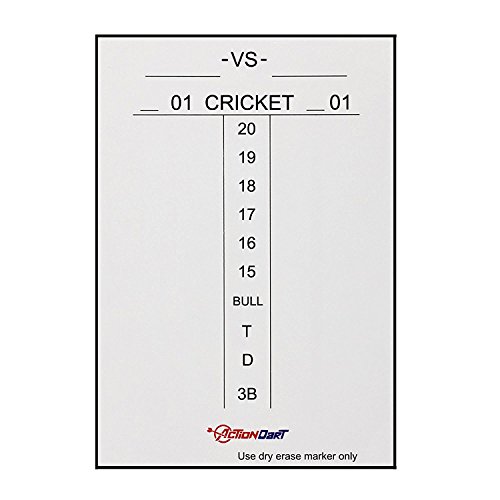 Piero Lorenzo Magnetic Dry Erase Scoreboard - Cricket and 01 Dart Games - 17