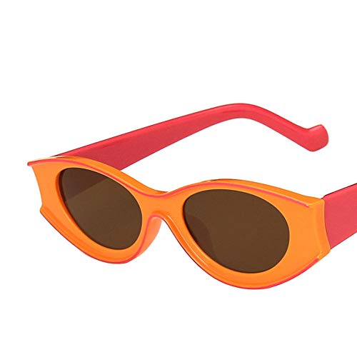 Laiqian Vintage Oval Cat Eye Sunglasses for Women Men Unisex Trendy Retro Cateye Fashion Shades Sunglasses Orange Plastic Frame Protective UV Lenes with Protective Case Laiqian Vintage Oval Cat Eye Sunglasses for Women Men Unisex Trendy Retro Cateye Fashion Shades Sunglasses Orange Plastic Frame Protective UV Lenes with Protective Case