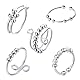 SNONESIY 5 Stück Anti Stress Ring,Fidget Ring,Anxiety Ring,Offenverstellbar Stress Ring Unisex Antistress Ring,mit Kugeln Stress Ringe Zum Drehen Geschenke für Freunde und Familie