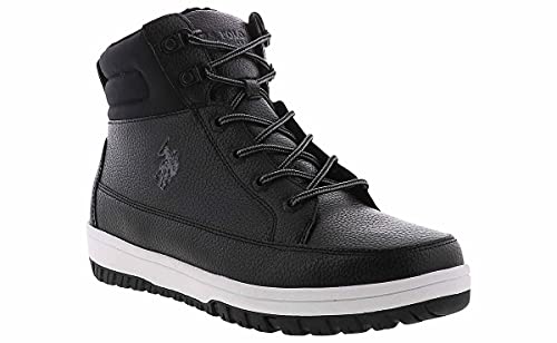 U.S. Polo Assn. Mens Fur Lining Boot,Black,11