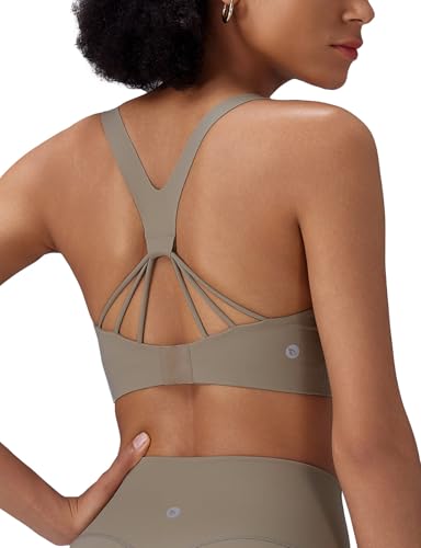 Image of baleaf Sweatleaf Adjustable Sports Bras for Women, Padded Racerback Yoga Bra, High Impact Molded Cup Workout Bra