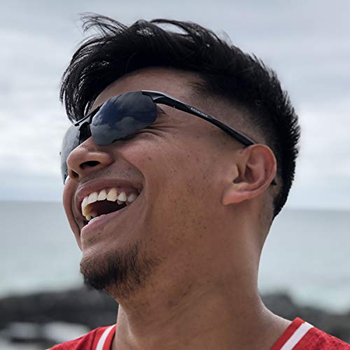 Image of Mens Sports Polarized Sunglasses Driving Metal Frame UV Protection Sunglasses For Men 8177