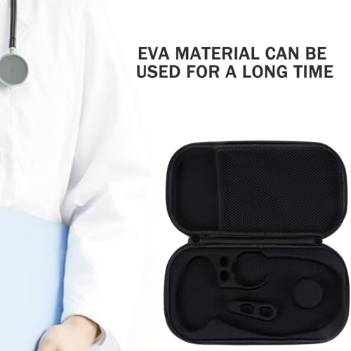 Image of Stethoscope Case Storage Box, Portable, Shockproof Protection, Compatible with 3M Stethoscope /ADC /MDF Stethoscopes, Suitable for Nurses, Pediatricians, and Doctors (Black)