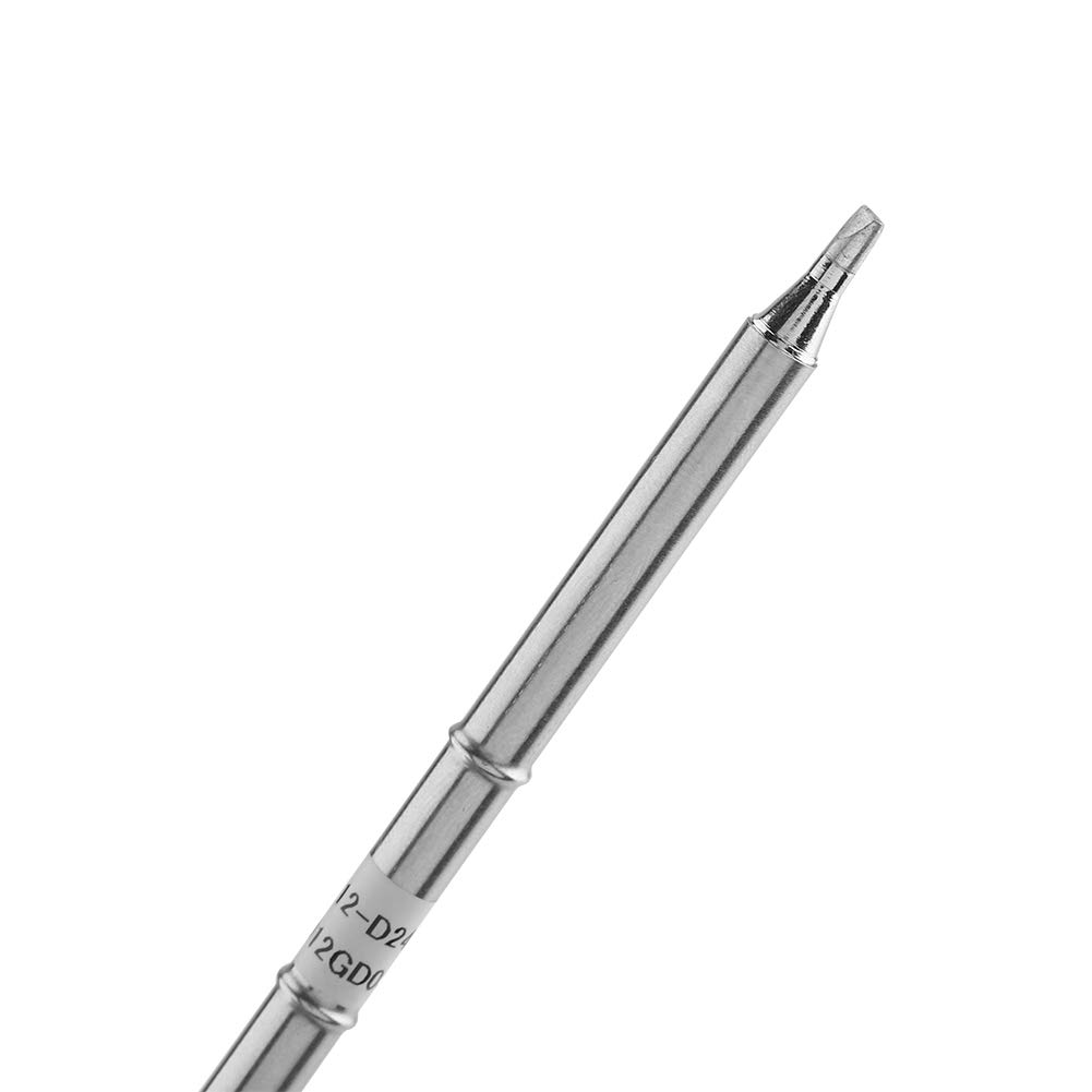Punte per Saldatore Serie T12 Adatta per Stazioni di Saldatura FX-951 Kit Punta di Ricambio per Saldatore a Forma Punta T12- BC2, D4, JL02, I, D08, C1, B, C4, D24, K(T12-D24)