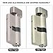 KooingTech 60mm Lock Cylinder, Copper Lock, Cylinder Locks with Keys Suitable for Wooden Doors and Aluminum Doors of Different Thicknesses (L=60mm 30/30)