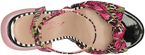 Betsey Johnson Women's Brylie Heeled Sandal, Leopard Floral, 9 | Image 4
