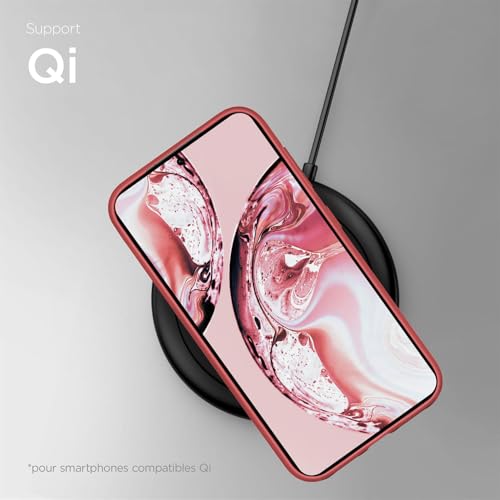 Coque Samsung S24 silicone premium double couche rouge mat - 5