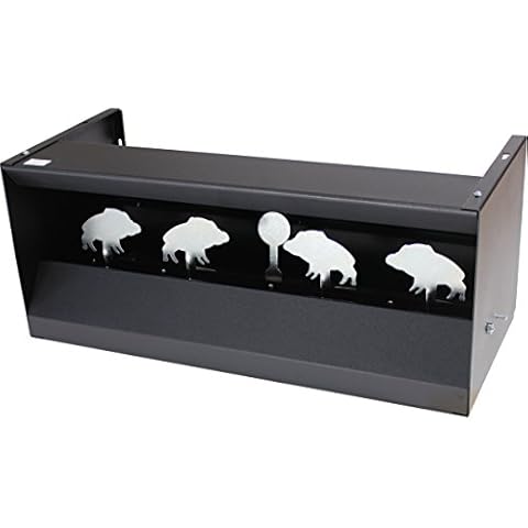 BigDean Kugelfangkasten Wildschwein Pendelkasten Kugelfang 4+1 Ziele Luftgewehr Pendelkasten Kugel Auffangkasten Cover