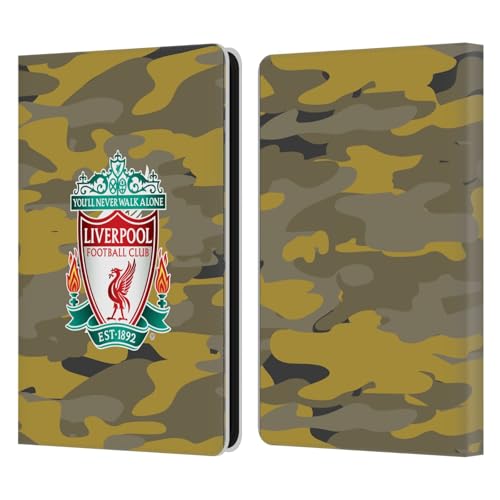 Étui Liverpool FC Kindle Paperwhite 6 housse portefeuille en cuir camo