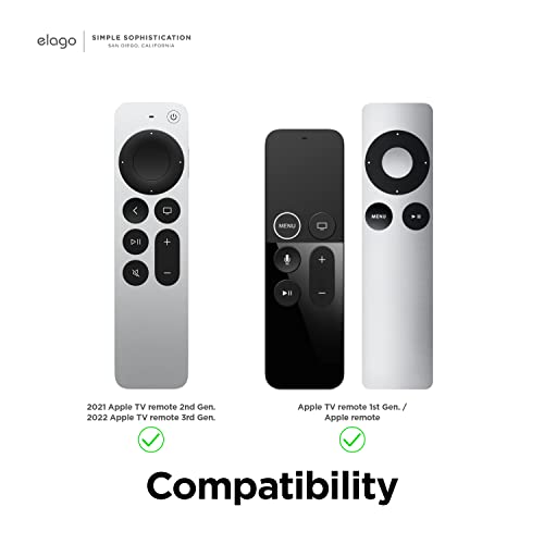 elago Remote Holder Mount Fernbedienungshalter Kompatibel mit Apple TV 4K Siri Remote 3. Generation (2022) und 2. Generation (2021) (Weiß) – Bild 7