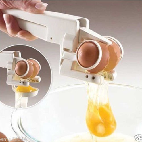 Cyrox Plastic Handheld Egg Cracker with Separator | Kitchen Accessories Egg Breaker/Separator - Egg Opener with Detachable Separator