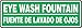 Accuform SBMFSR506VP Plastic Spanish Bilingual Safety Sign, Eye WASH Fountain/Fuente DE Lavado DE OJOS", 4" Length x 12" Width x 0.055" Thickness, White on Green