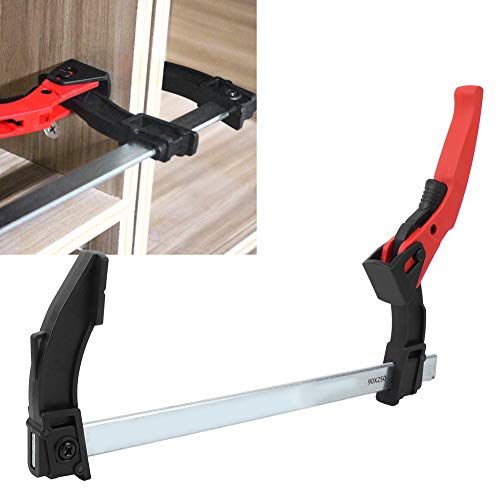 Abrazadera F ajustable Hidyliu con trinquete rápido para proyectos de carpintería precisos 6