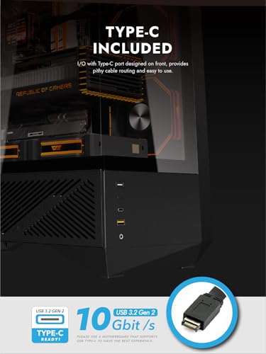 Image of darkFlash DY460 ATX Full Tower PC Case, 4 ARGB Fans, High Airflow,Black