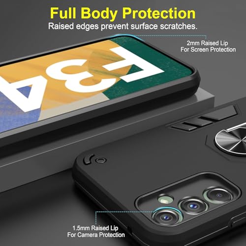 Image of NDCOM for Samsung M14 5G Back Cover, Durable Samsung M14 Cover, Premium M14 5G Samsung Mobile Cover, Shockproof Protection Case Ring Holder Case