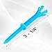 Goashpeaot Nylon Golf Tees 50 Pack, Unbreakable & Stability Professional 5 Prongs Golf Tees, Low Friction and More Distance (Blue)