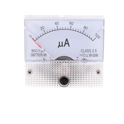 Ampèremètre analogique 85C1 avec aiguille haute sensibilité de 0 à 500uA DC