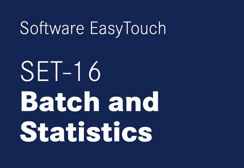 KERN SET-16 - Software EasyTouch Individual Print - Stampe personalizzate, con analisi statistica e funzione di stampa unificata