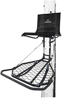 Hawk Kickback LVL Hang-On Portable Aluminum Big Game/Shooting/Hunting Tree Stand with 24