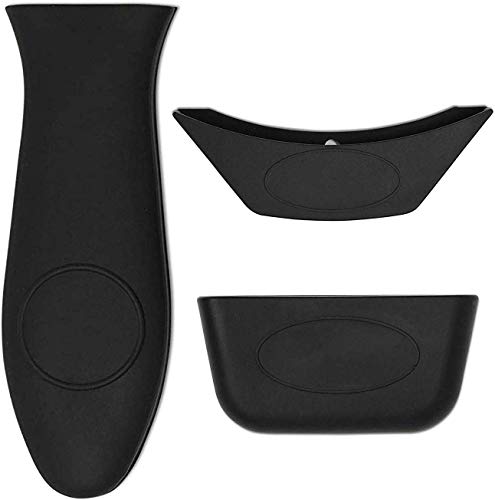 Emoly Silicone Hot Handle Holder, 3 Pack Pot Holders Cover Rubber Hot Resistant